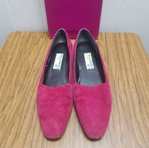 Vintage 80s Liz Claiborne Flats Matina Garnet